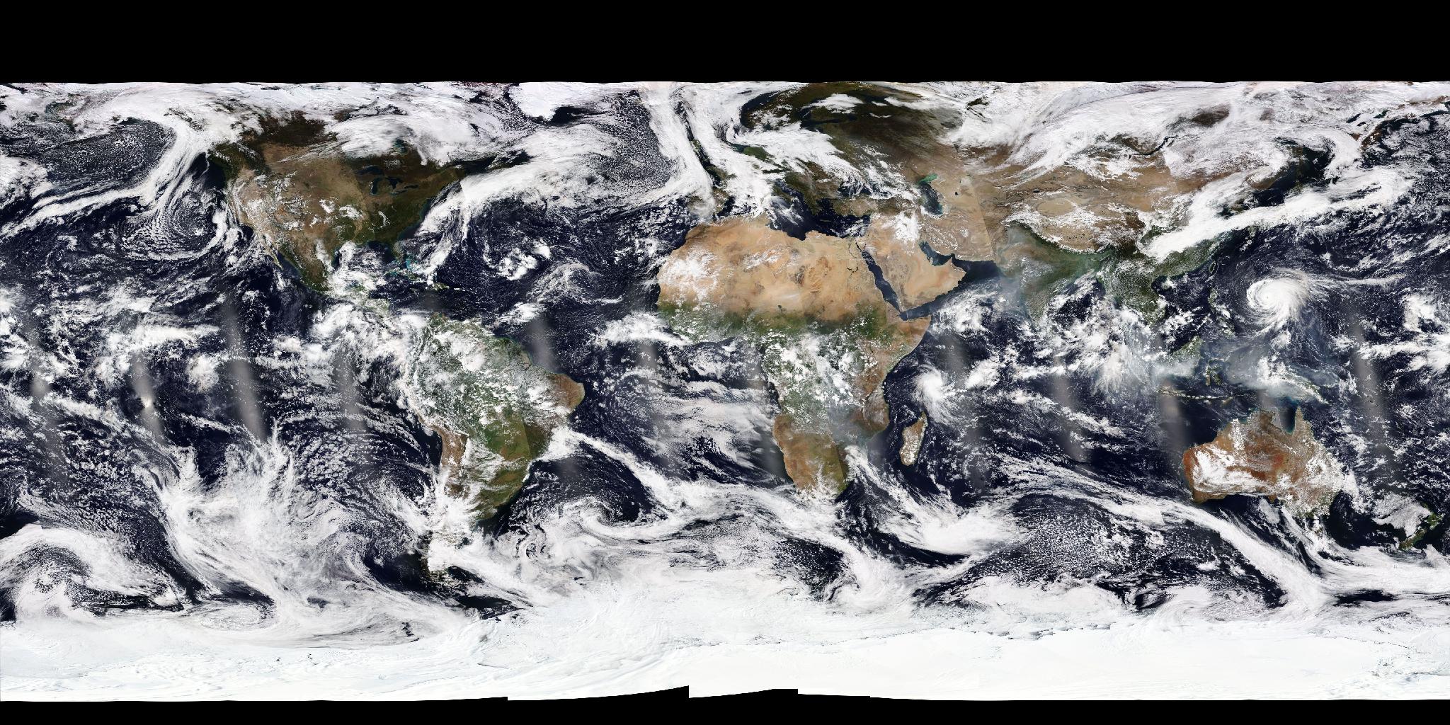 The Earth on 20 Oct 2026 from NOAA-20's VIIRS, true colour