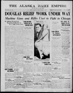 The front page of The Alaska daily empire, Juneau, Alaska, October 12, 1926