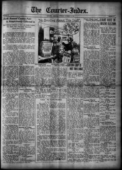 The front page of The courier-index, Marianna, Ark., October 14, 1926