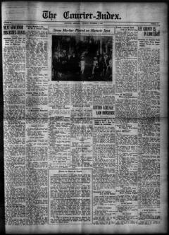 The front page of The courier-index, Marianna, Ark., November 4, 1926