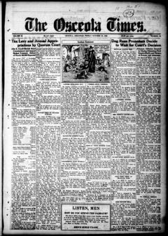 The front page of The Osceola times, Osceola, Ark., October 29, 1926