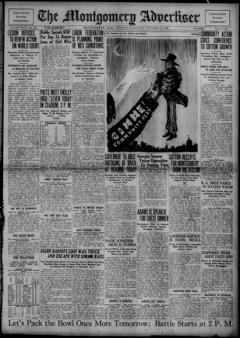 The front page of The Montgomery advertiser, Montgomery, Ala., October 15, 1926