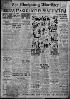 The front page of The Montgomery advertiser, Montgomery, Ala., October 28, 1926