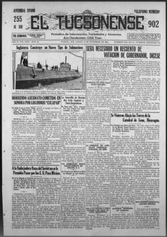 The front page of El Tucsonense, Tucson, Ariz., November 6, 1926