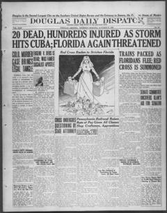 The front page of Douglas daily dispatch, Douglas, Ariz., October 21, 1926