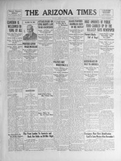 The front page of The Arizona times, Tucson, Ariz., October 15, 1926