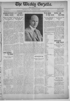 The front page of The weekly gazette, East Hartford, CT, October 15, 1926