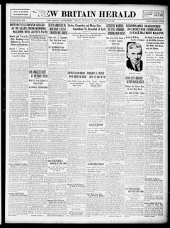 The front page of New Britain herald, New Britain, Conn., October 15, 1926