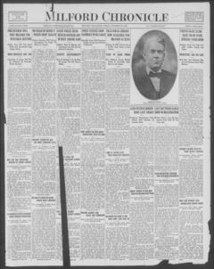 The front page of Milford chronicle, Milford, Del., October 22, 1926