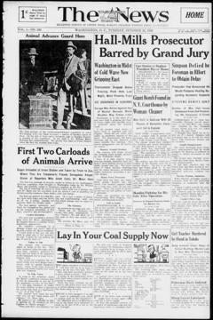 The front page of The Washington daily news, Washington, D.C., October 26, 1926