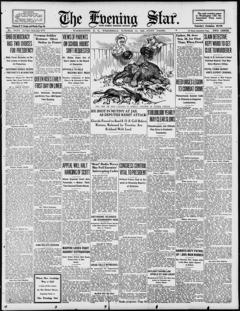 The front page of Evening star, Washington, D.C., October 13, 1926