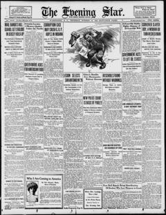 The front page of Evening star, Washington, D.C., October 14, 1926