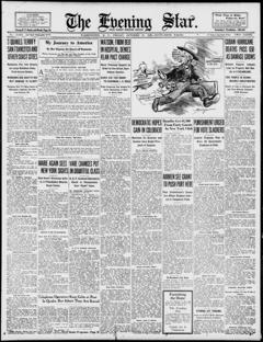 The front page of Evening star, Washington, D.C., October 22, 1926