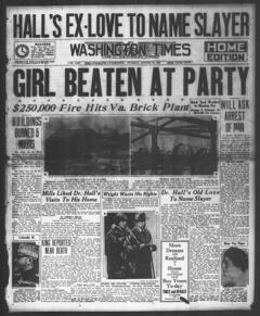 The front page of The Washington times, Washington [D.C.], October 28, 1926