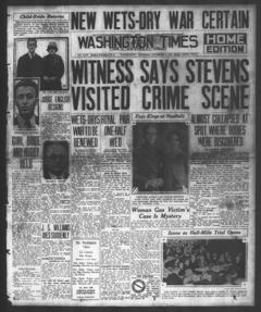 The front page of The Washington times, Washington [D.C.], November 4, 1926