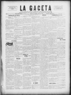 The front page of La gaceta, Tampa, Fla., October 11, 1926