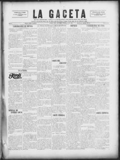 The front page of La gaceta, Tampa, Fla., October 15, 1926