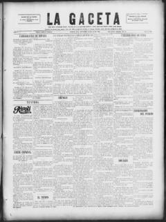 The front page of La gaceta, Tampa, Fla., October 18, 1926