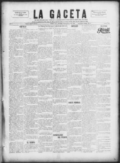 The front page of La gaceta, Tampa, Fla., October 20, 1926
