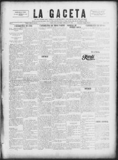 The front page of La gaceta, Tampa, Fla., October 22, 1926