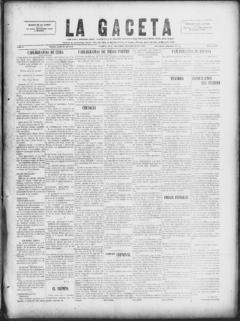 The front page of La gaceta, Tampa, Fla., October 23, 1926