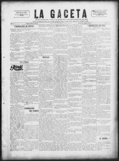 The front page of La gaceta, Tampa, Fla., November 1, 1926