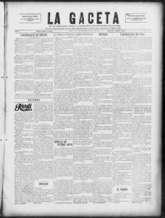 The front page of La gaceta, Tampa, Fla., November 4, 1926