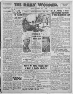 The front page of The daily worker, Chicago, Ill.;New York, N.Y., October 15, 1926