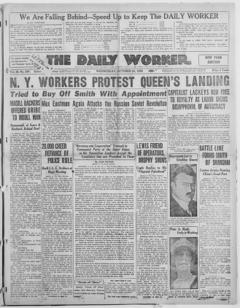 The front page of The daily worker, Chicago, Ill.;New York, N.Y., October 20, 1926