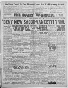 The front page of The daily worker, Chicago, Ill.;New York, N.Y., October 26, 1926