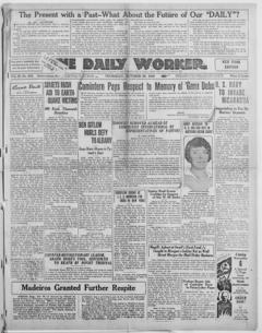 The front page of The daily worker, Chicago, Ill.;New York, N.Y., October 28, 1926