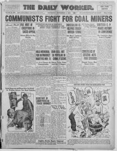 The front page of The daily worker, Chicago, Ill.;New York, N.Y., November 4, 1926