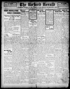 The front page of The Hazard herald, Hazard, Ky., October 22, 1926