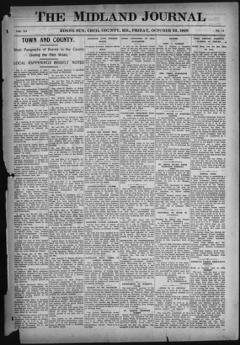 The front page of The midland journal, Rising Sun, Md., October 22, 1926