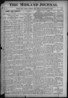 The front page of The midland journal, Rising Sun, Md., October 29, 1926