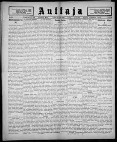The front page of Auttaja, Ironwood, Mich., October 21, 1926