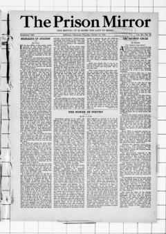 The front page of The prison mirror, Stillwater, Minn., October 14, 1926