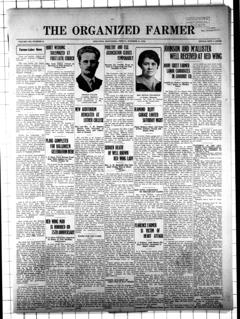 The front page of The organized farmer, Red Wing, Minn., October 22, 1926