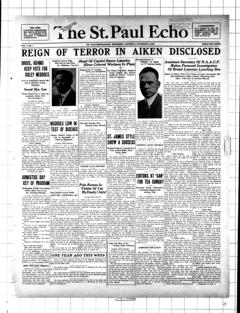 The front page of The St. Paul echo, St. Paul ; Minneapolis, Minn., November 6, 1926