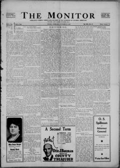 The front page of The monitor, Omaha, Neb., October 22, 1926