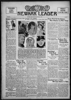 The front page of Newark leader, [Newark, Ohio], October 15, 1926