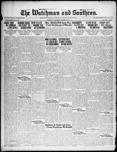 The front page of The watchman and southron, Sumter, S.C., October 16, 1926