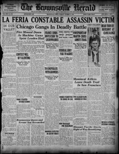 The front page of Brownsville herald, Brownsville, Tex., October 12, 1926