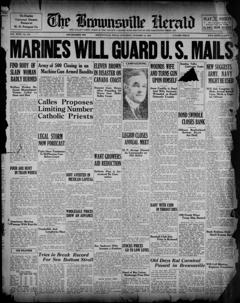 The front page of Brownsville herald, Brownsville, Tex., October 16, 1926