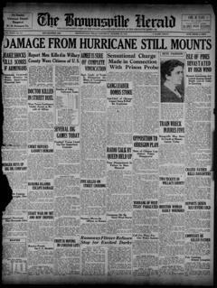 The front page of Brownsville herald, Brownsville, Tex., October 23, 1926