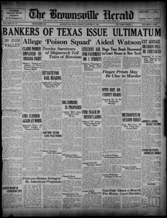 The front page of Brownsville herald, Brownsville, Tex., October 26, 1926