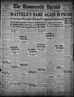 The front page of Brownsville herald, Brownsville, Tex., October 28, 1926
