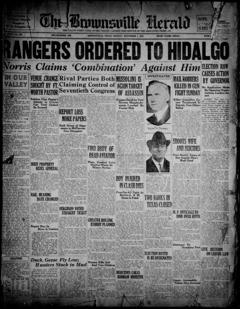 The front page of Brownsville herald, Brownsville, Tex., November 1, 1926