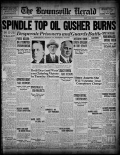 The front page of Brownsville herald, Brownsville, Tex., November 4, 1926