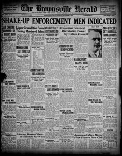 The front page of Brownsville herald, Brownsville, Tex., November 6, 1926